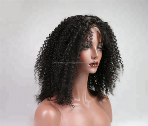180% Densité Bouclés Avant de Lacet Perruques de <span class=keywords><strong>Cheveux</strong></span> Humains Pré Pincées Perruque Courte Pour Les Femmes Remy - Product Image 5