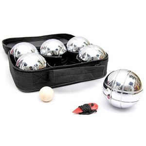 Ensemble <span class=keywords><strong>de</strong></span> <span class=keywords><strong>boules</strong></span> <span class=keywords><strong>de</strong></span> pelouse portables 72-73mm en acier coloré à 6 pétales - Product Image 2