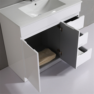 Proveedor Chino <span class=keywords><strong>barato</strong></span> <span class=keywords><strong>Hotel</strong></span> baño vanidad de doble al por mayor cuencas gabinete de madera sólida - Product Image 5