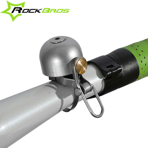 ROCKBROS-bocina clásica de acero inoxidable para ciclismo, claxon con sonido nítido para manillar de bicicleta, accesorios de seguridad para bicicleta, 2015