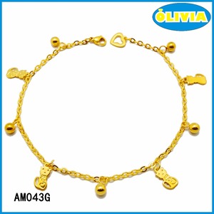 Olivia bisutería encantos afortunados verano tobillo pulsera tobillera de oro fino - Product Image 2