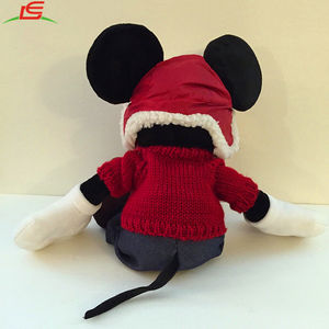 18 "Große Gefüllte Plüsch Mickey Maus Mit Winter Hut & Pullover - Product Image 5