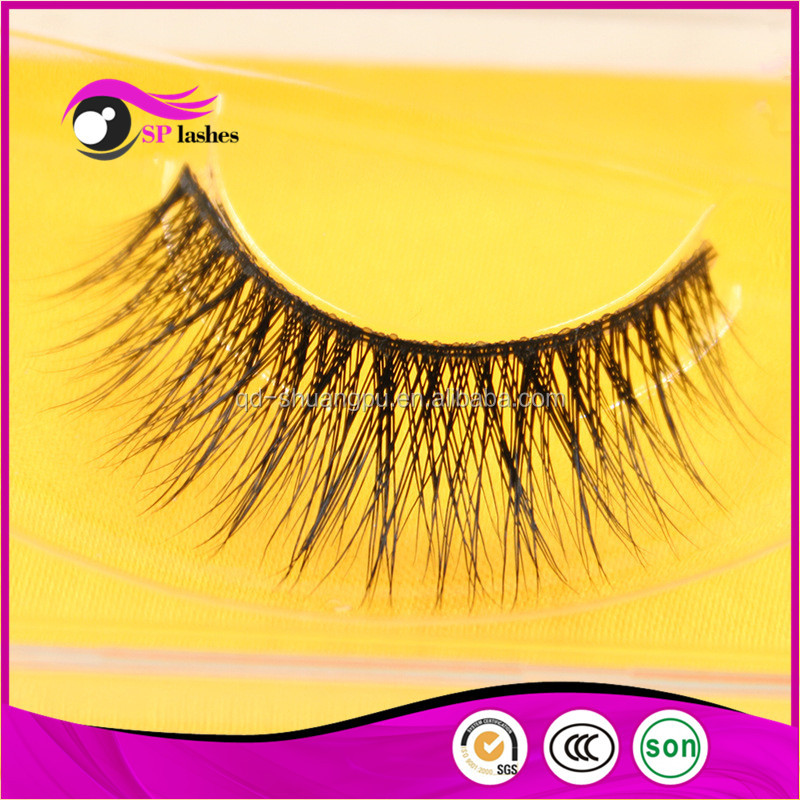 Private Label Réel Vison Faux Cils de Vison Fourrure Faux Cils