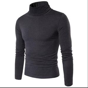 Printemps dernières conceptions de chandail pour les hommes, manches longues hommes 12GG tricot plaine pull chandail chemise - Product Image 3