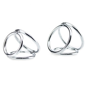Cincin Logam Triple Loop untuk Penis, Pengencang Ereksi, Alat Bantu Impotensi, Peregang Penis - Product Image 5