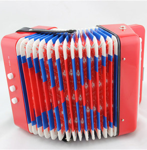 Acordeón opcional para niños pequeños, acordeón de aprendizaje temprano, Color Rojo - Product Image 3