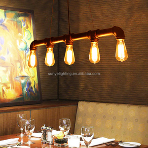 Lampada <span class=keywords><strong>a</strong></span> <span class=keywords><strong>Sospensione</strong></span> <span class=keywords><strong>Vintage</strong></span> <span class=keywords><strong>Lampade</strong></span> <span class=keywords><strong>Industriali</strong></span> Lampada Pendente Stile Tubo Idraulico Antico - Product Image 2