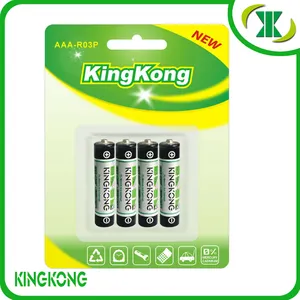 KingKong-pilas secas AAA, carbono Zinc r03p, 1,5 v, um-4