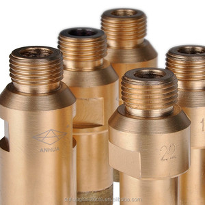 Durable sintered unitary core drill bits with different sizes for drilling glass