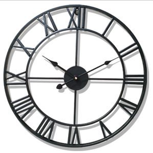 Orologio <span class=keywords><strong>da</strong></span> Parete Grande Oversize <span class=keywords><strong>in</strong></span> <span class=keywords><strong>Legno</strong></span> Massiccio e Metallo Bronzo Vintage Stile Rustico Decorativo Bestseller - Product Image 5