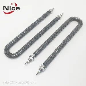 U shape air fin tube heater element