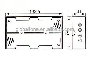 4xD Celular (UM-1 * 4) Soporte de La Batería Con Alambre de Plomo - Product Image 2