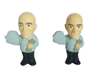 Cartoon Person Shape Custom Business Man Foam People Toys Stress Relief Workers Balls Stress Ball