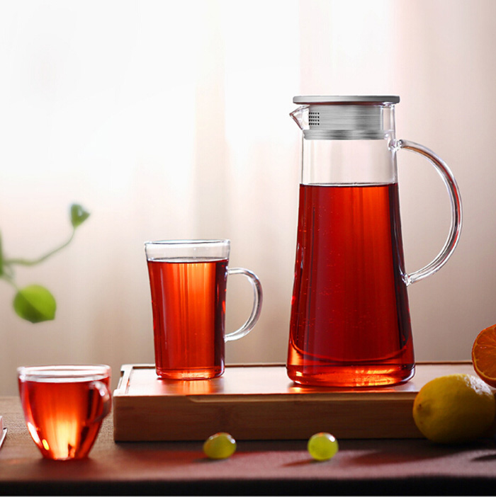 High borosilicate glass kettle large capacity glass cold water juice glass