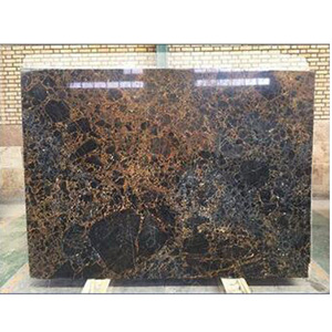 Emperador noir, marbre doré foncé