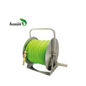 Bobine de <span class=keywords><strong>tuyau</strong></span> d'<span class=keywords><strong>arrosage</strong></span> en acier inoxydable, pour le jardin, Portable, robuste - Product Image 3