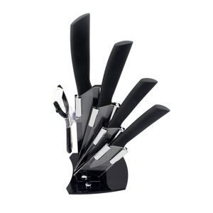 Conjunto de faca de cozinha cerâmica lâmina preta zircônia - Product Image 1