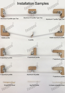 Prezzo di fabbrica Nuovo a buon mercato pellicola del soffitto di stirata accessori installare materiale profilo in alluminio - Product Image 6