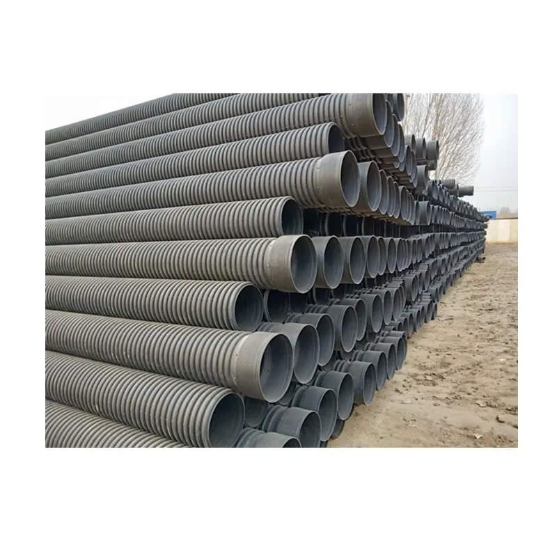 Hdpe 100 мм гофрированная труба dwc hdpe Труба Электрический кабель цена