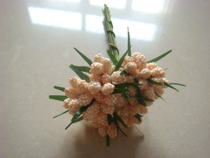 Flores artificiales estampadas para recuerdo de boda caja de dulces decoración cuentas flor Diy - Product Image 2