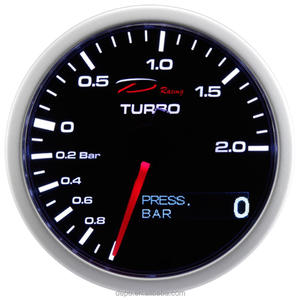 60mm 2in1 OLED Multi Function Gauge Combo Boost Turbo + Fuel Oil Pressure Gauge