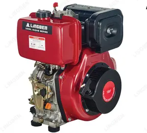 اسطوانة واحدة 418CC نكص أو بداية الكهربائية 10HP محرك ديزل لمضخة مياه ومولد LB186FA