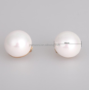 Mezza <span class=keywords><strong>perla</strong></span> <span class=keywords><strong>orecchini</strong></span> <span class=keywords><strong>clip</strong></span> orecchio - Product Image 6