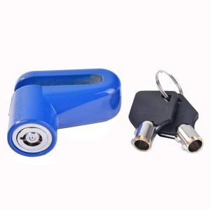 Kunci Pengaman Roda Anti Maling Mini untuk Skuter/Sepeda/Motor Aksesoris Gambar Baru dengan 2 Kunci Kunci Rem Cakram - Product Image 3