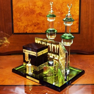 Kaaba diseño religiosa islámica <span class=keywords><strong>de</strong></span> cristal musulmán modelo regalos - Product Image 1