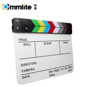 Acryl Duig Clapperboard Droge Wissen Directeur Film <span class=keywords><strong>Movie</strong></span> Raad <span class=keywords><strong>Slate</strong></span> met Kleur Sticks - Product Image 2