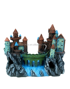 Yiwu acuario decorativo resina artificial montaña con plantas - Product Image 5