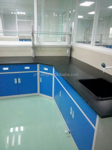 Laboratuvar mobilya tipi Laboratuar duvar tezgah/yan sehpa/yan tezgah üst cupbpard ve musluk ile - Product Image 2