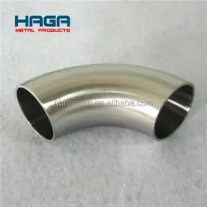 HAGA Stainless Steel 45 90 Degree Elbow Clamp End Sanitary Fitting for food industry