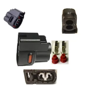 Kit de bobina injetora automotiva, 2 pinos, preto, conector e bobina de ignição, para toyota 90980-11246