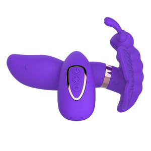 Vibrador de mariposa para clítoris, Correa portátil inalámbrica con Control remoto, consolador para pene, masajeador para mujeres y adultos, productos eróticos