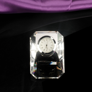 Venta caliente Fabricante personalizado moda creativa K9 cubo de cristal relojes de <span class=keywords><strong>diamantes</strong></span> artesanías decorativas de cristal - Product Image 2
