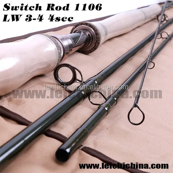 Switch Rod 11ft 6wt 4pc Korean carbon fly fishing schalter stange