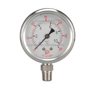 เกจวัดแรงดันสแตนเลสทั้งหมด หน่วยกิโลกรัมและปอนด์ต่อตารางนิ้ว - Product Image 1