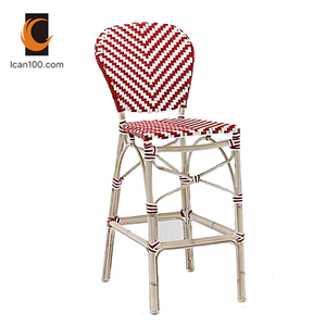 Rust Proof Counter Swivel Bar Stools With Back Lem Rattan Bar Stool Chair - Product Image 1