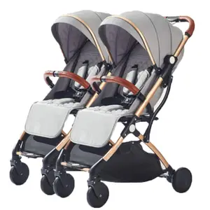 Hot mom abnehmbare doppel baby kinderwagen reisen für twins/getrennt twin kinderwagen