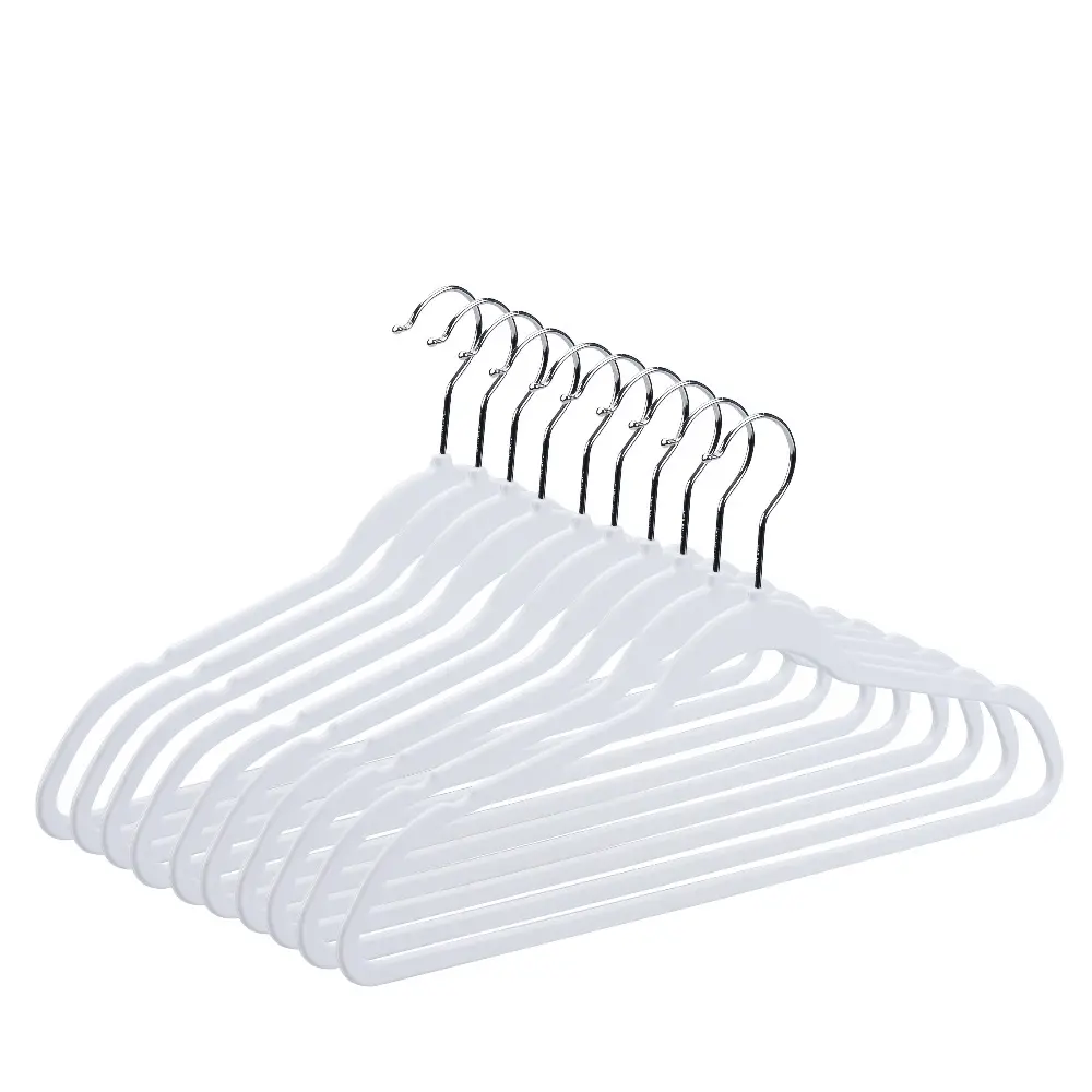 Clothes Plastic Hanger Wholesale White Coat Plastic Clothes Hanger