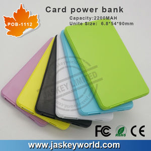 aceptar la impresión nombre diseño de tarjeta de teléfono móvil portátil delgado banco de potencia - Product Image 1