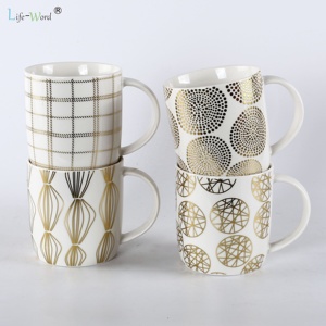 Taza de porcelana de cerámica personalizada con tapa, tazas de café turcos reutilizables - Product Image 5