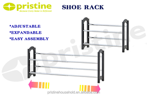 ชั้นวางรองเท้าพลาสติกแบบขยายได้ที่เก็บของแบบปรับได้อุปกรณ์เฟอร์นิเจอร์ในครัวเรือนจากไต้หวัน - Product Image 5