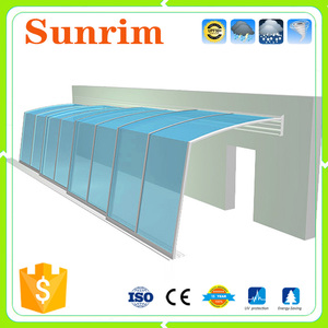 Sombra de Policarbonato Transparente Retráctil de Plástico Recintos <span class=keywords><strong>Patio</strong></span> Terraza Acristalada - Product Image 3
