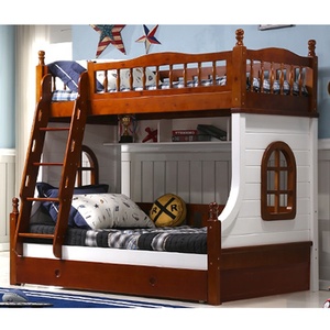<span class=keywords><strong>Design</strong></span> simples quarto crianças móveis cama de madeira sólida - Product Image 1