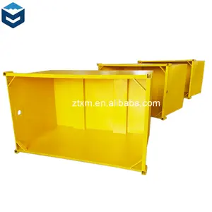 Günstige 2 M3 Metal Skip Gabelstapler Recycling Waste Skip Bin