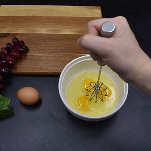Nouveau <span class=keywords><strong>fouet</strong></span> et batteur à œufs semi-automatique rotatif en acier inoxydable de 10 pouces, écologique, pour la <span class=keywords><strong>cuisine</strong></span> domestique - Product Image 5