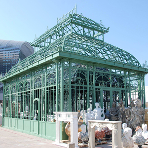 Grand gazebo de jardin décoratif <span class=keywords><strong>en</strong></span> <span class=keywords><strong>fonte</strong></span> verte pour l'extérieur au <span class=keywords><strong>prix</strong></span> d'usine - Product Image 5