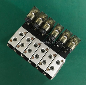 XINYIPC 12V 24V forma <span class=keywords><strong>5</strong></span> 2 grupo 6 posição pneumático válvula solenóide <span class=keywords><strong>manifold</strong></span> - Product Image 2